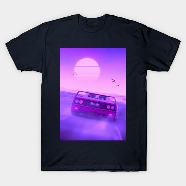 F40 synthwave T-Shirt by mrcatguys